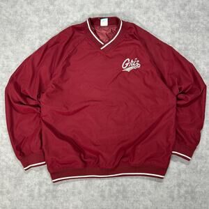 VTG Y2K 72 Blue Montana Griz burgundy sportswear windbreaker sweatshirt mens L